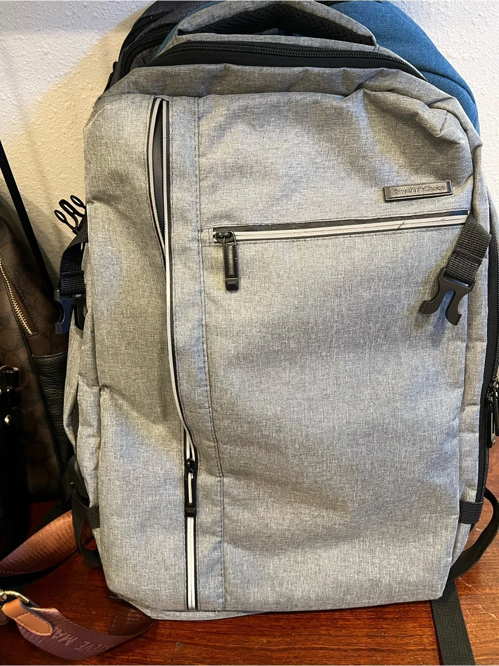 Men's Grey travel Backpack - Lightweight Daily Carry